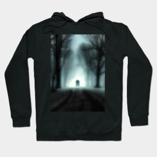 Fog horror road blurred Hoodie